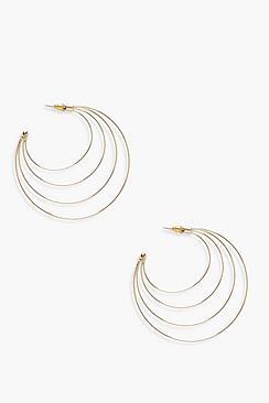 Boohoo Isla Layered Hoop Earring