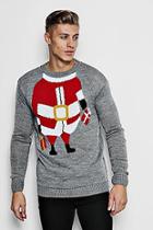 Boohoo Santa Claus Knitted Christmas Jumper