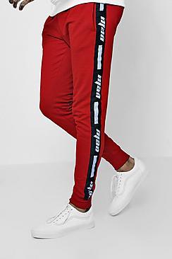 Boohoo Skinny Fit Man Tape Joggers