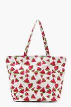 Boohoo Sophia Watermelon Print Beach Bag