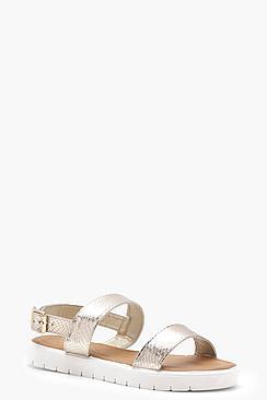 Boohoo Emily Two Part Cleated Sandals