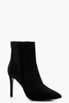 Boohoo Frances Knitted Pointed Toe Shoe Boot