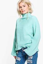 Boohoo Daisy Funnel Neck Knitted Jumper