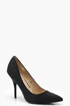 Boohoo Faith Pointed Toe Mid Heel Courts
