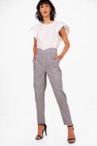 Boohoo Holly Gingham Tailored Stretch Trouser