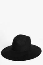 Boohoo Sarah Oversized Floppy Fedora Black