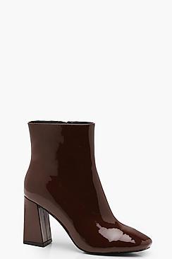 Boohoo Square Toe Ankle Boots
