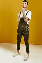 Boohoo Skinny Fit Camo Print Overalls