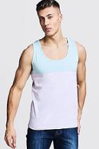 Boohoo Regular Colour Block Jersey Vest