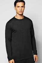Boohoo Long Sleeve Crew Neck Knitted T Shirt