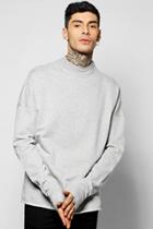 Boohoo Extreme Drop Shoulder Oversized Sweatshirt Grey