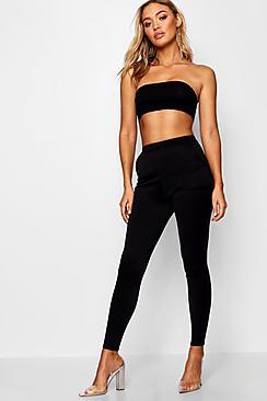 Boohoo Sophie Carmilla Scuba Super Stretch Skinny Trousers