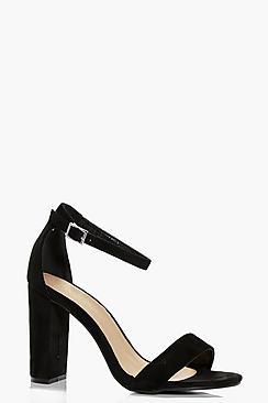 Boohoo Amy Block Heel Two Part Shoes