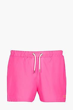Boohoo Bright Pink Short Swim Short