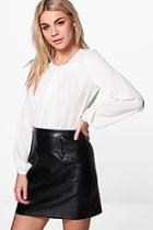 Boohoo Erin Ruched Blouse