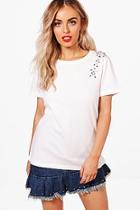 Boohoo Annabel Embellished T-shirt