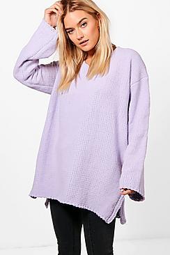 Boohoo Lydia V Neck Chenille Jumper