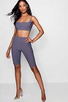 Boohoo Imogen Open Cycle Short And Top Co-ord
