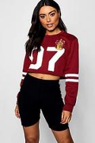 Boohoo Chrissie Harry Potter Cropped Sweat