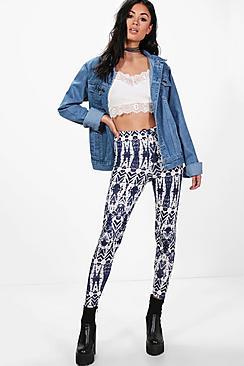 Boohoo Allegra Tie Dye Leggings