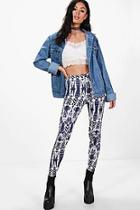 Boohoo Allegra Tie Dye Leggings