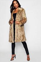Boohoo Tall Faux Fur Coat
