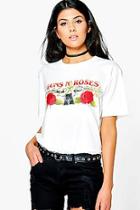 Boohoo Sarah Guns 'n' Roses Band T-shirt