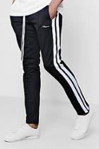 Boohoo Skinny Fit Man Signature Joggers With Side Stripe