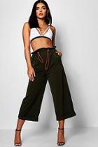 Boohoo Drawstring Waist Utility Pants