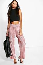 Boohoo Aerin Pleated Wide Leg Trousers