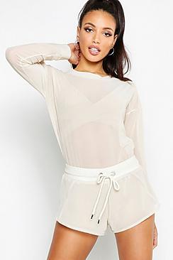 Boohoo Fit Premium Mesh Sweater