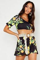 Boohoo Volume One Sleeve Top & Short Co-ord