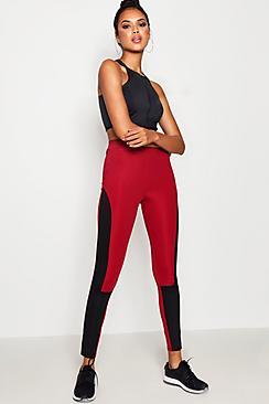 Boohoo Daisy Fit Contour Panel Running Legging