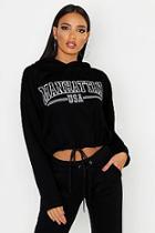 Boohoo Manhattan Draw Cord Hoody