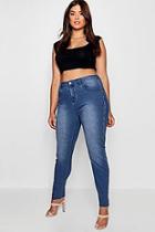 Boohoo Plus Lauren Piped Detail Skinny Jeans