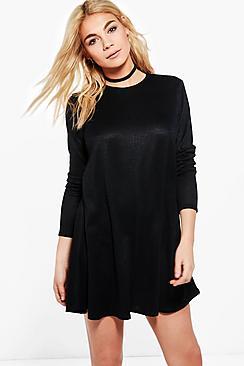 Boohoo Esme Soft Knit Swing Dress