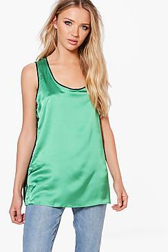 Boohoo Jennie Stripe Trim Vest