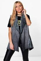 Boohoo Niamh Faux Shearling Gilet