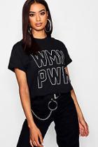 Boohoo Woman Power Slogan T-shirt