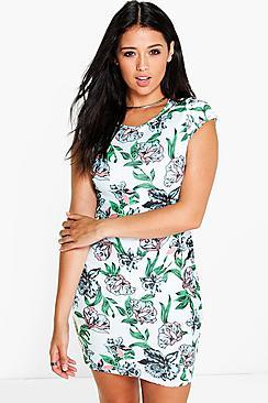 Boohoo Katy Cap Sleeve Bodycon Dress