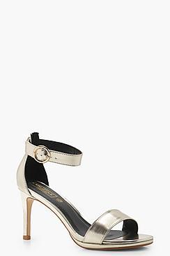 Boohoo Julia Low 2 Part Heels