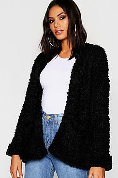 Boohoo Edge To Edge Pocket Cardigan