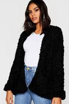 Boohoo Edge To Edge Pocket Cardigan