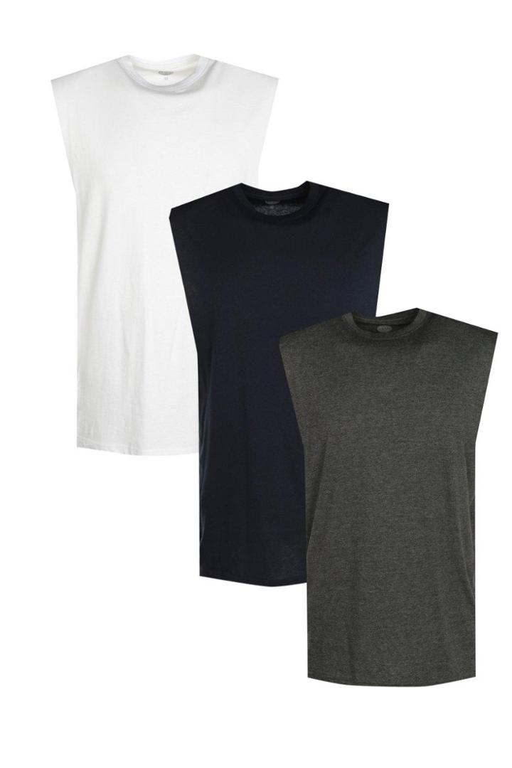 Boohoo 3 Pack Basic Tank Tank Tops Multi