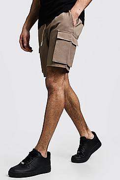 Boohoo Cargo Shorts With Drawstring Waistband