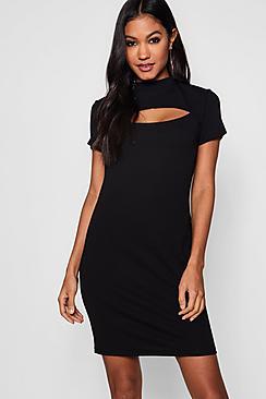 Boohoo Sarah Cut Out Detail Dress