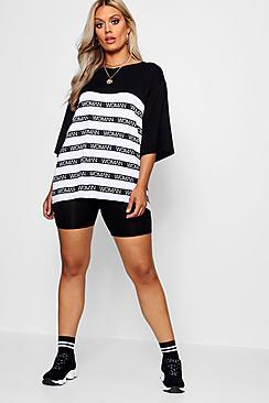 Boohoo Plus Adalyn Woman Stripe Tee