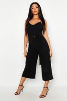 Boohoo Horn O Ring Culotte Jumpsuit