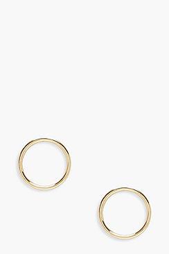 Boohoo Ivy Stud Hoop Earrings