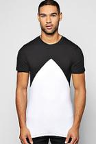 Boohoo Muscle Fit Colour Block T Shirt